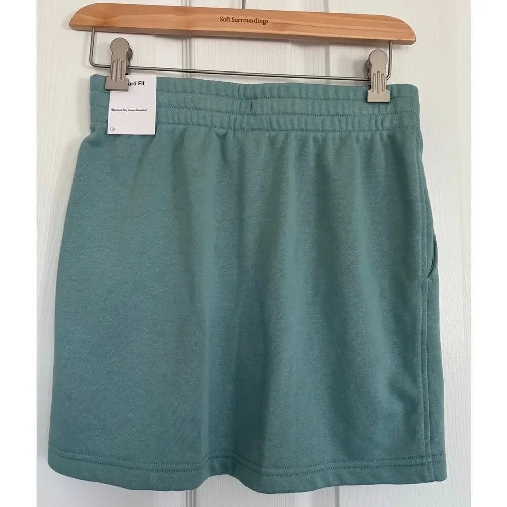 NWT Nike Standard Fit Teal Skirt Girls Large Club Fleece Mid-Rise Skirt